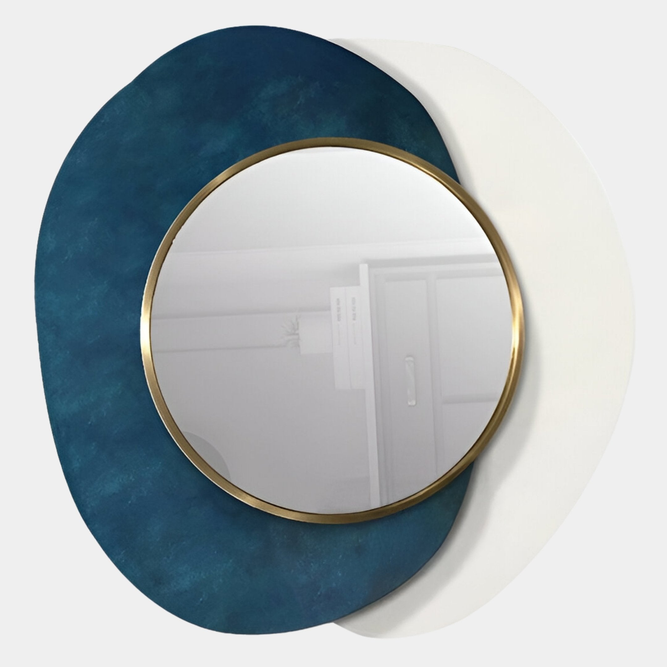 Solistra Azure II Layered Round Mirror 3D Wall Art