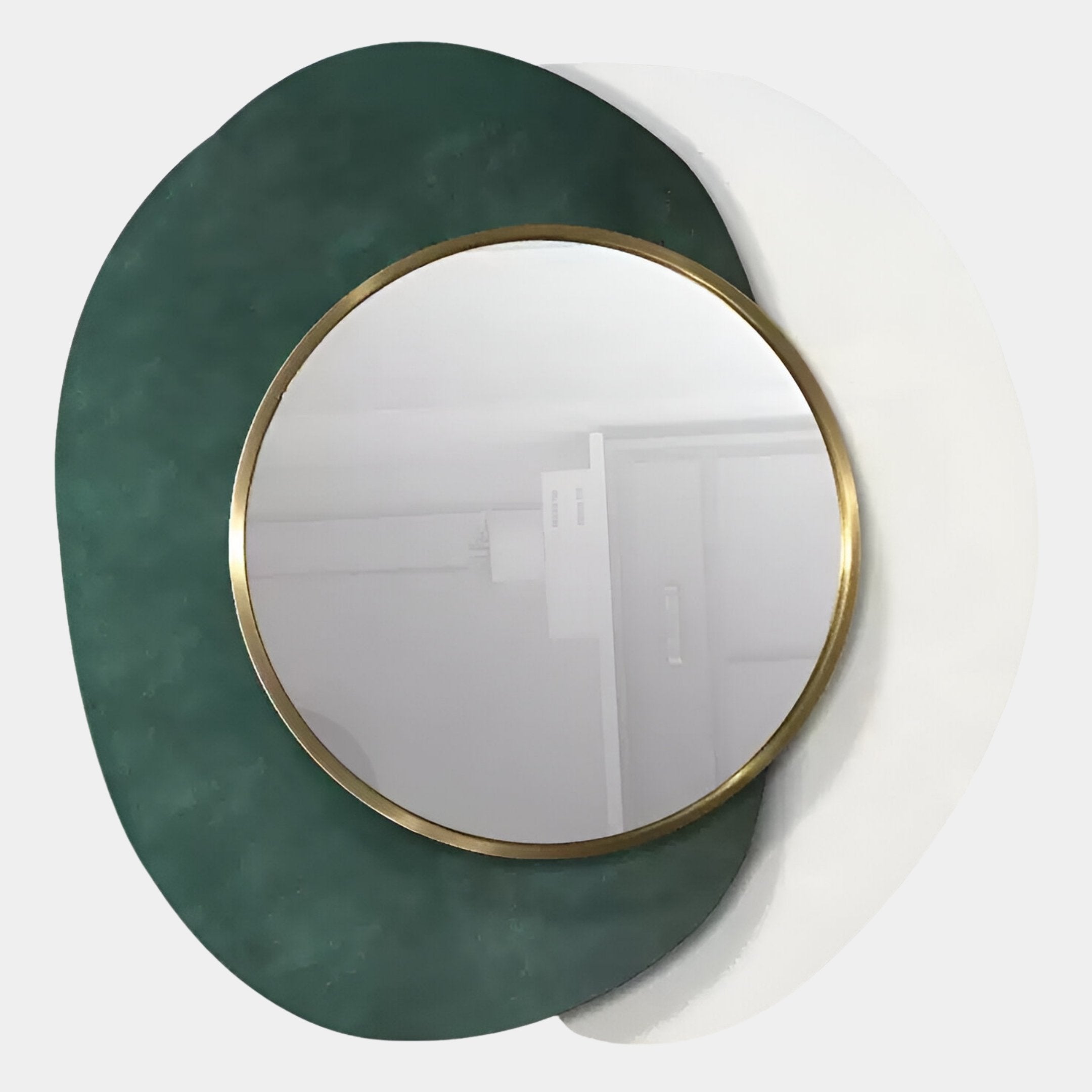 Solistra Emerald II Layered Round Mirror 3D Wall Art