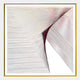 The LineaFlux Maroon Thread Warp Geometric 3D Wall Art by Giant Sculptures features sleek, intersecting lines on a white backdrop with a gold-bordered frame—a striking contemporary decor piece creating depth and visual movement.