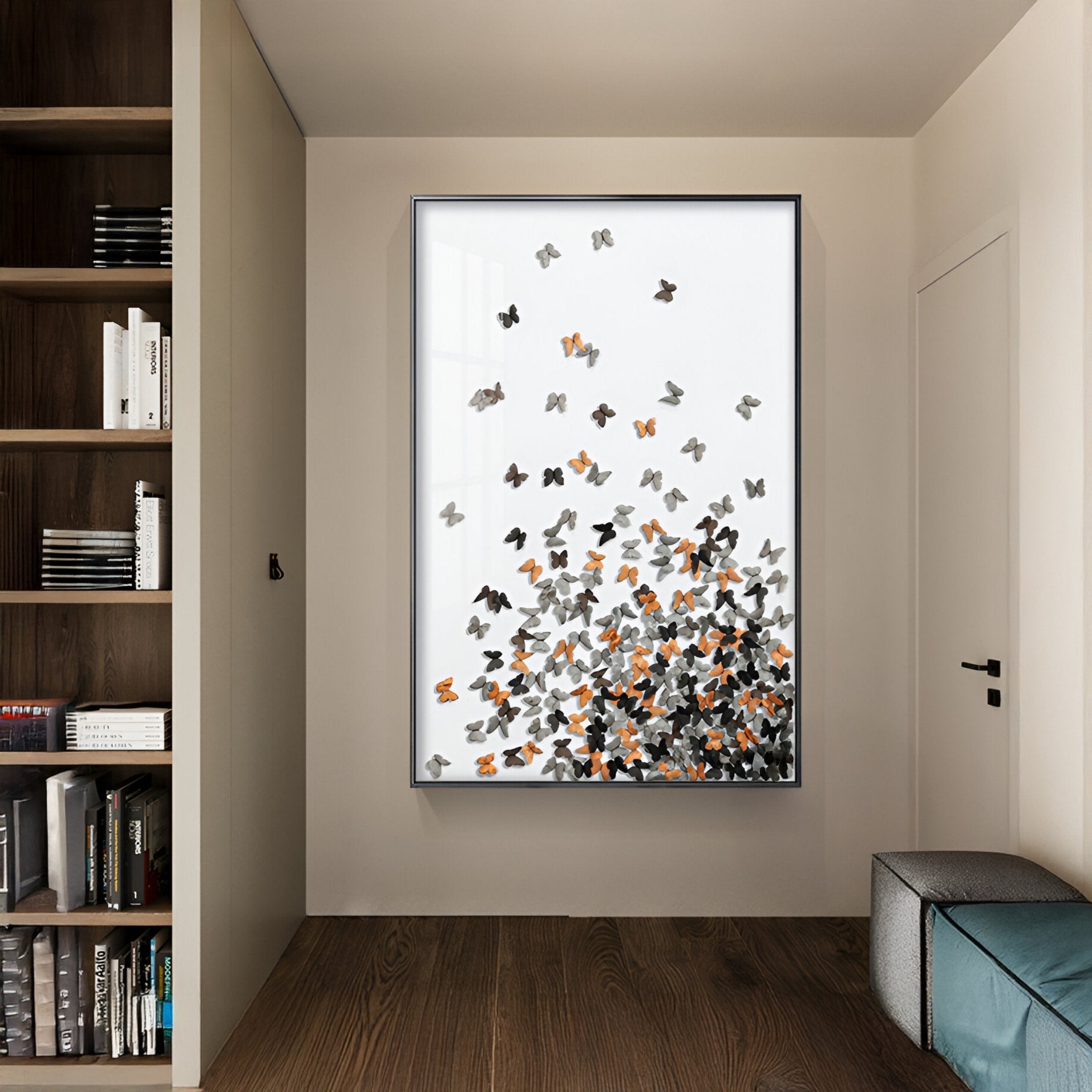 Lepora Monarch Swarm Butterfly 3D Wall Art