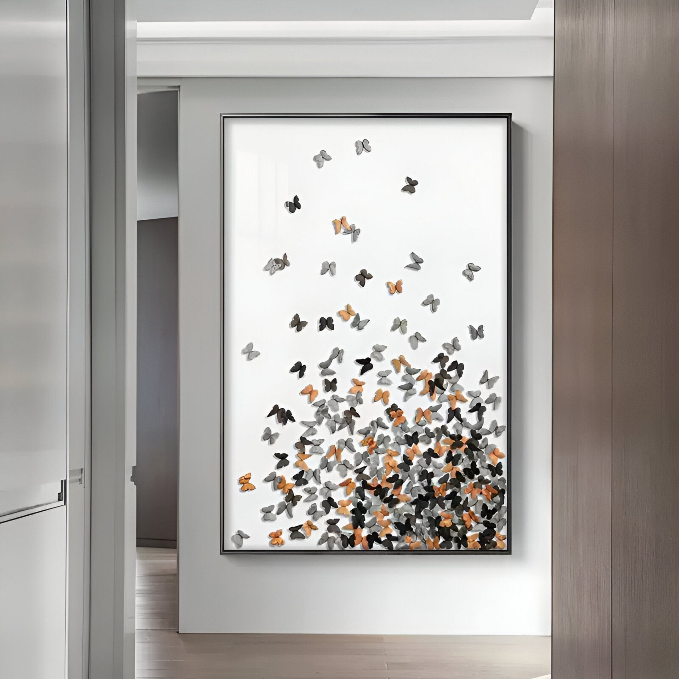 Lepora Monarch Swarm Butterfly 3D Wall Art