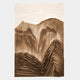 Terralune Bronze Layered Ridge 3D Wall Art by Giant Sculptures features textured brown and beige lines with a cream sky, evoking layered mountains—ideal as abstract landscape wall decor.