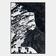The Nivoria I Black & White Textured Abstract 3D Wall Art by Giant Sculptures features dynamic wavy patterns, light tones on the left fading into darker, layered shapes on the right, creating striking contrast and movement.