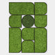 Verdura Vertical Green Moss Mosaic 3D Wall Art