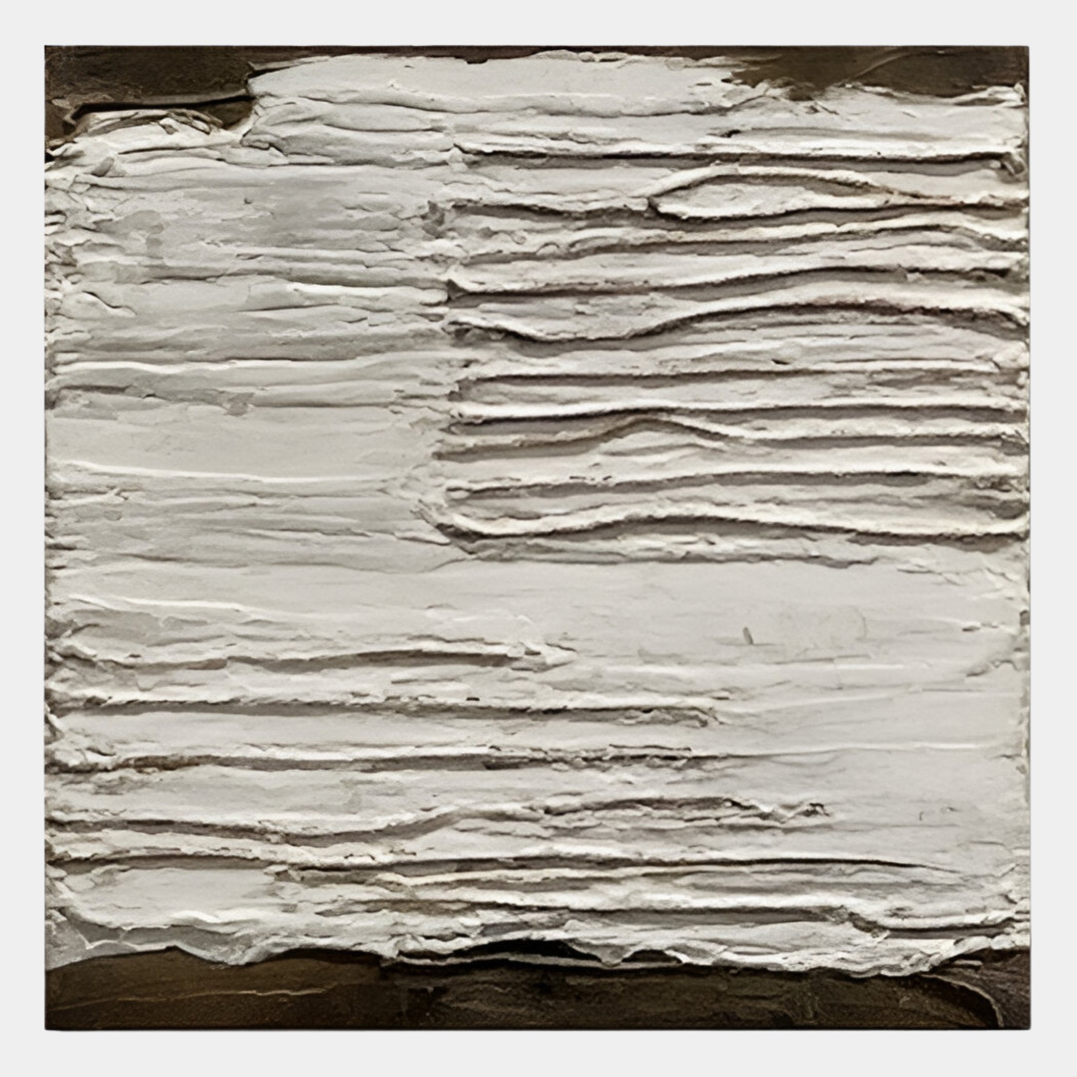 Textura Sculptural Plaster Ridges 3D Wall Art