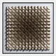 The Gradisect Brown Fade Geometric 3D Wooden Wall Art by Giant Sculptures features a grid of rectangles in fading beige-to-brown tones, creating a striking depth effect—ideal as modern wall decor.