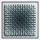 The Gradisect Slate Teal Fade Geometric 3D Wooden Wall Art by Giant Sculptures features three-dimensional rectangular shapes in a modern grid, with colors fading from light gray to dark gray for a bold gradient and shadow effect.