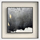 The Stratonis Black Mist Gradient Textured Framed Wall Art by Giant Sculptures features black, white, and gray tones with gold accents in a simple black frame, bringing contemporary monochrome style to any space.