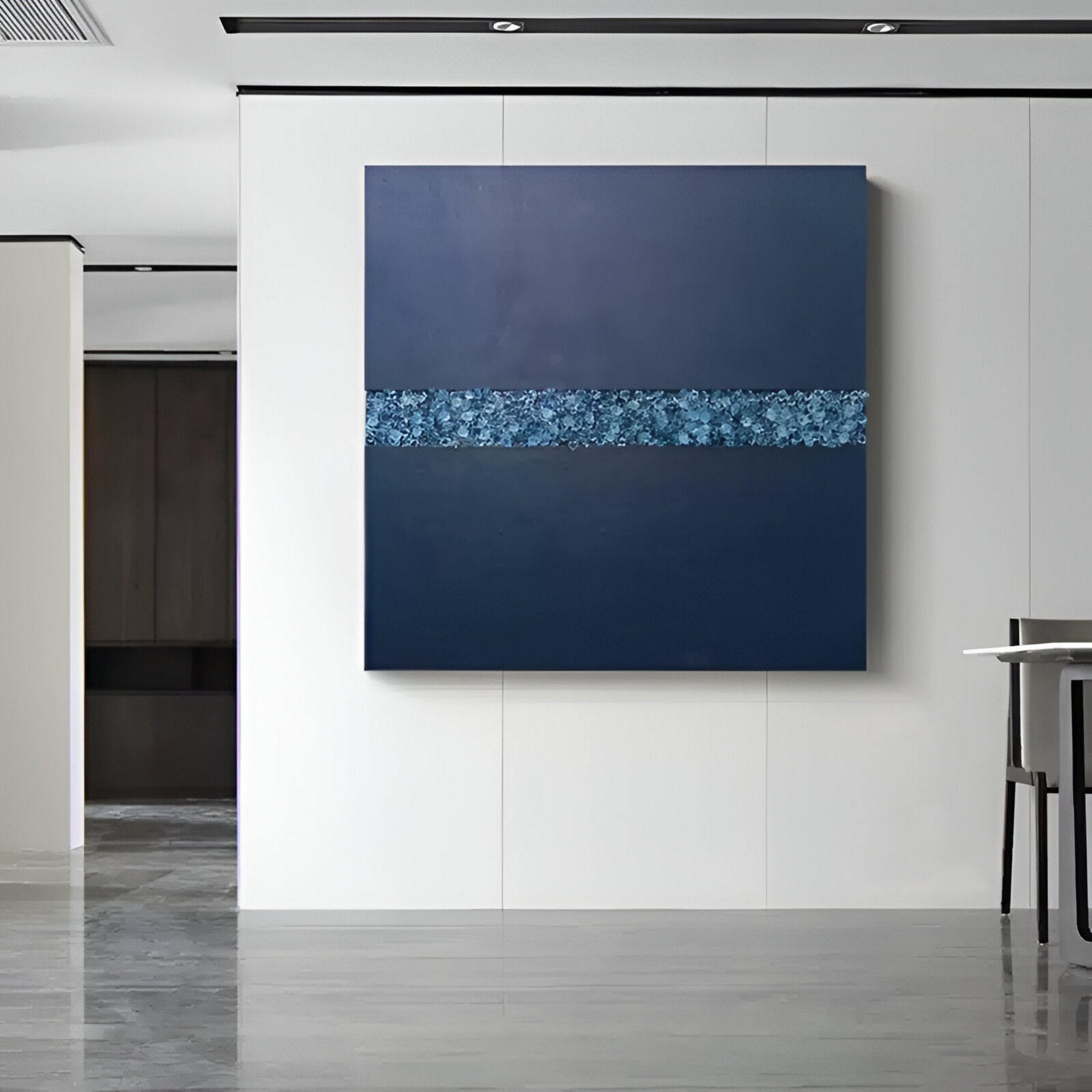 Cryolume Midnight Blue Crystal Inlay 3D Wall Art