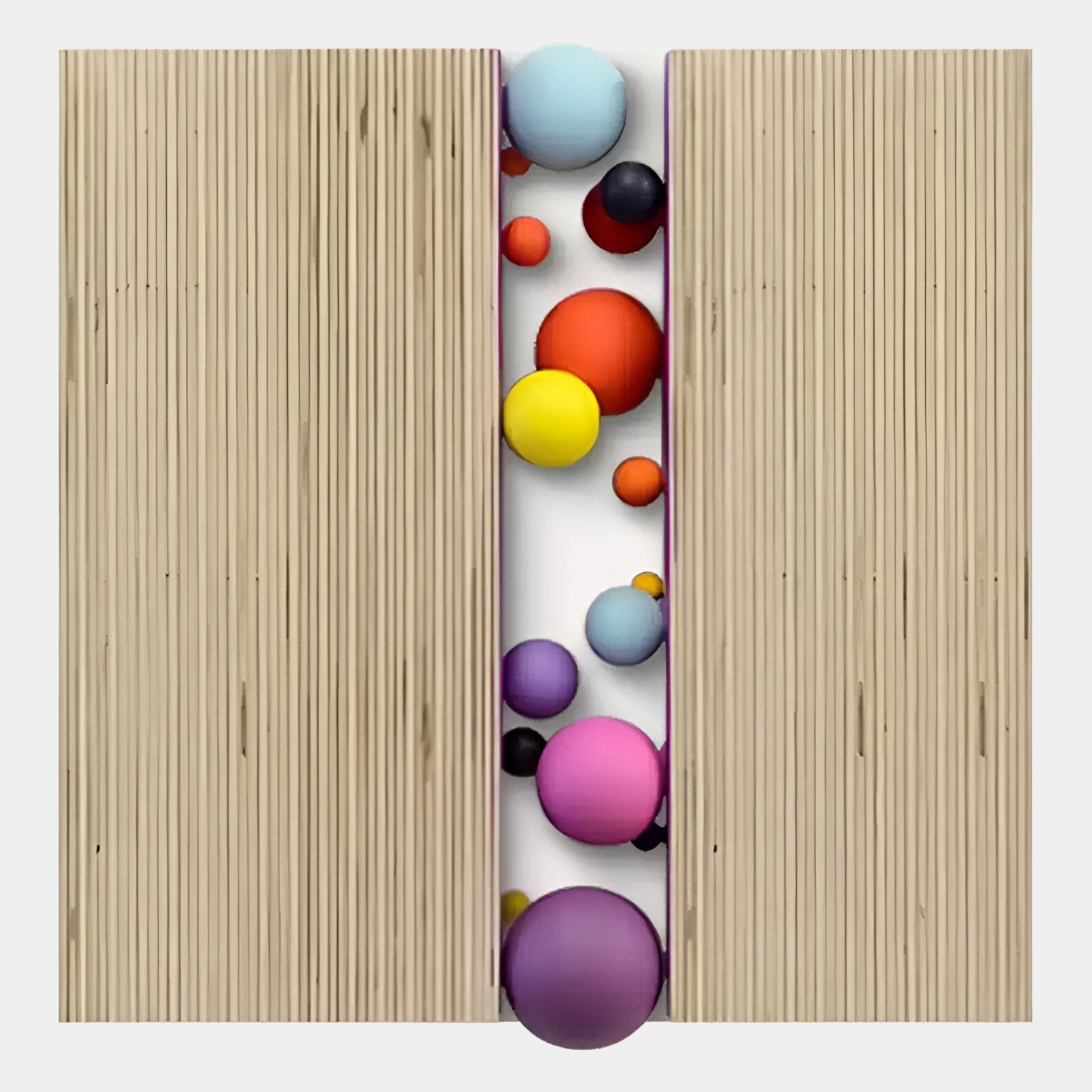 Chromara Multicolour Sphere Cascade 3D Wall Art