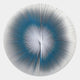 Lustara Blue Gradient Circular Leather 3D Wall Art