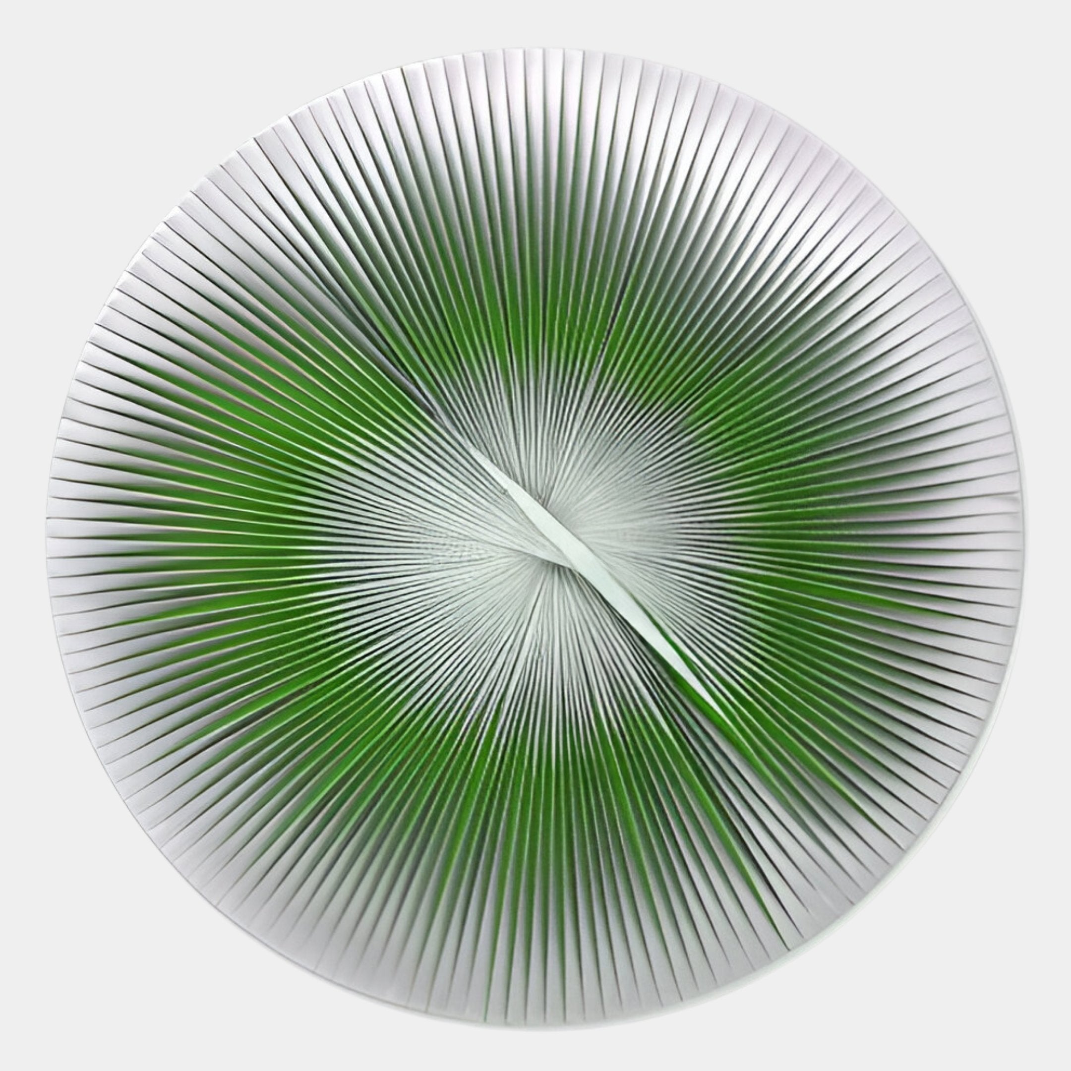 Lustara Green Gradient Circular Leather 3D Wall Art