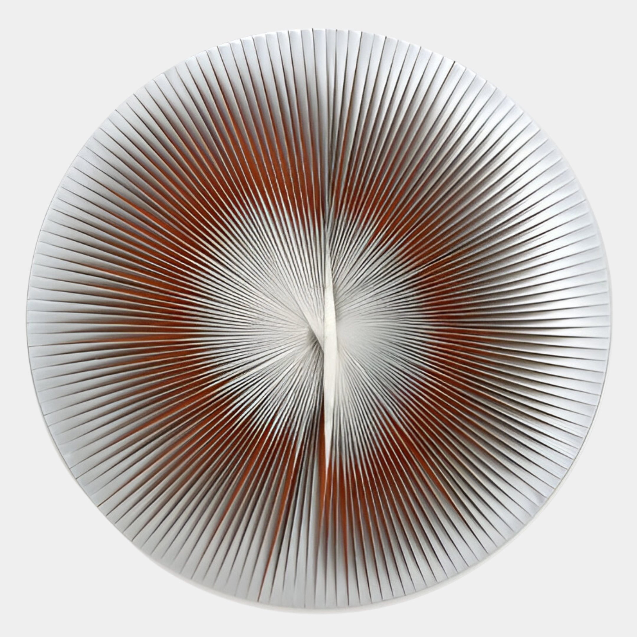 Lustara Copper Gradient Circular Leather 3D Wall Art