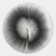 The Lustara Black Gradient Circular Leather 3D Wall Art by Giant Sculptures features a striking radial pattern with fine lines in black, gray, and white, creating a dynamic optical illusion on your wall.
