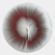 Lustara Crimson Gradient Circular Leather 3D Wall Art