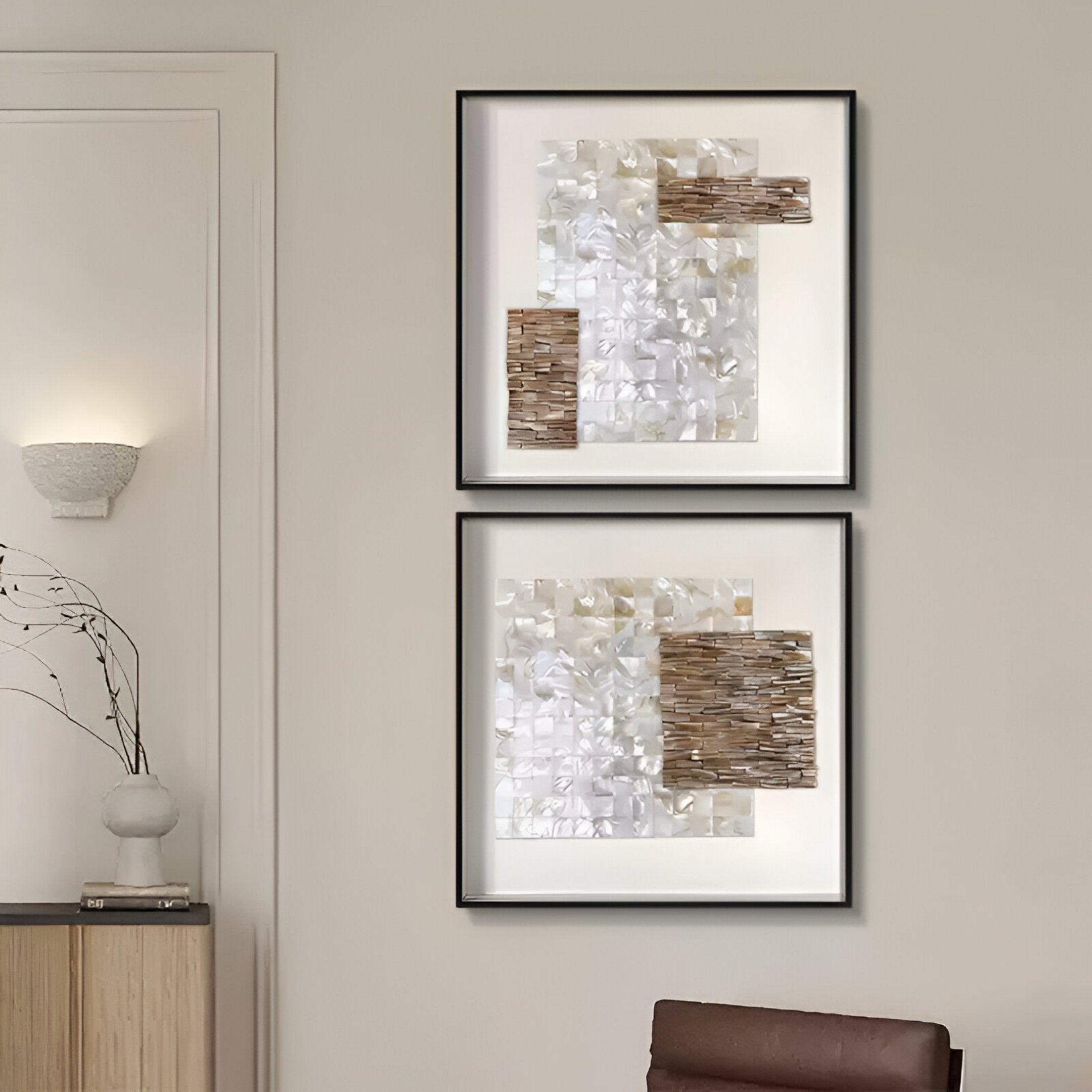 Lustrosa Pearl & Shell Mosaic III 3D Wall Art