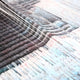 Striathen Crimson & Grey Blur Textured Rope 3D Wall Art by Giant Sculptures features tightly woven black, gray, white, blue, and pink threads for a complex abstract look—ideal as striking contemporary wall art.