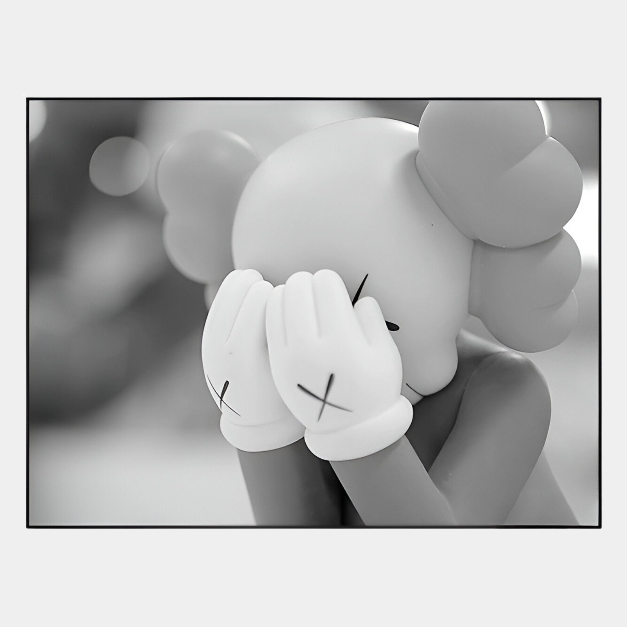 Kawsion Grey Companion Close-Up Canvas Wall Art