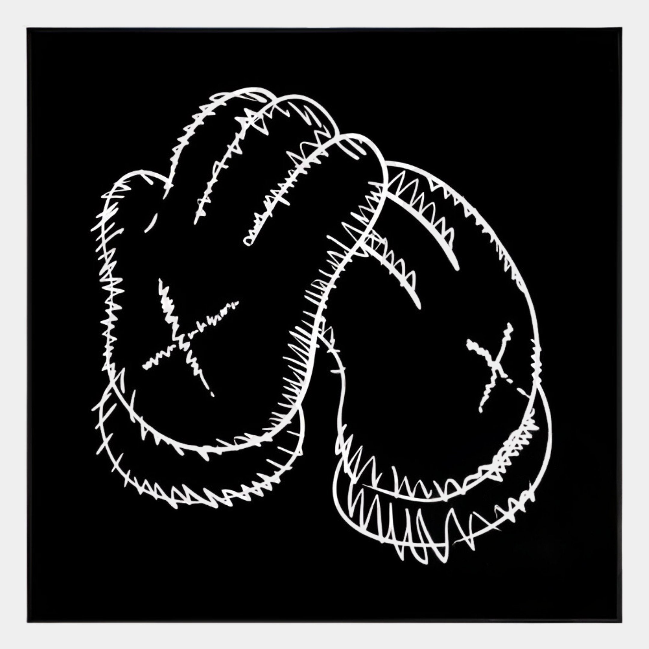 Kawsion Black Sketch Gloves Canvas Wall Art