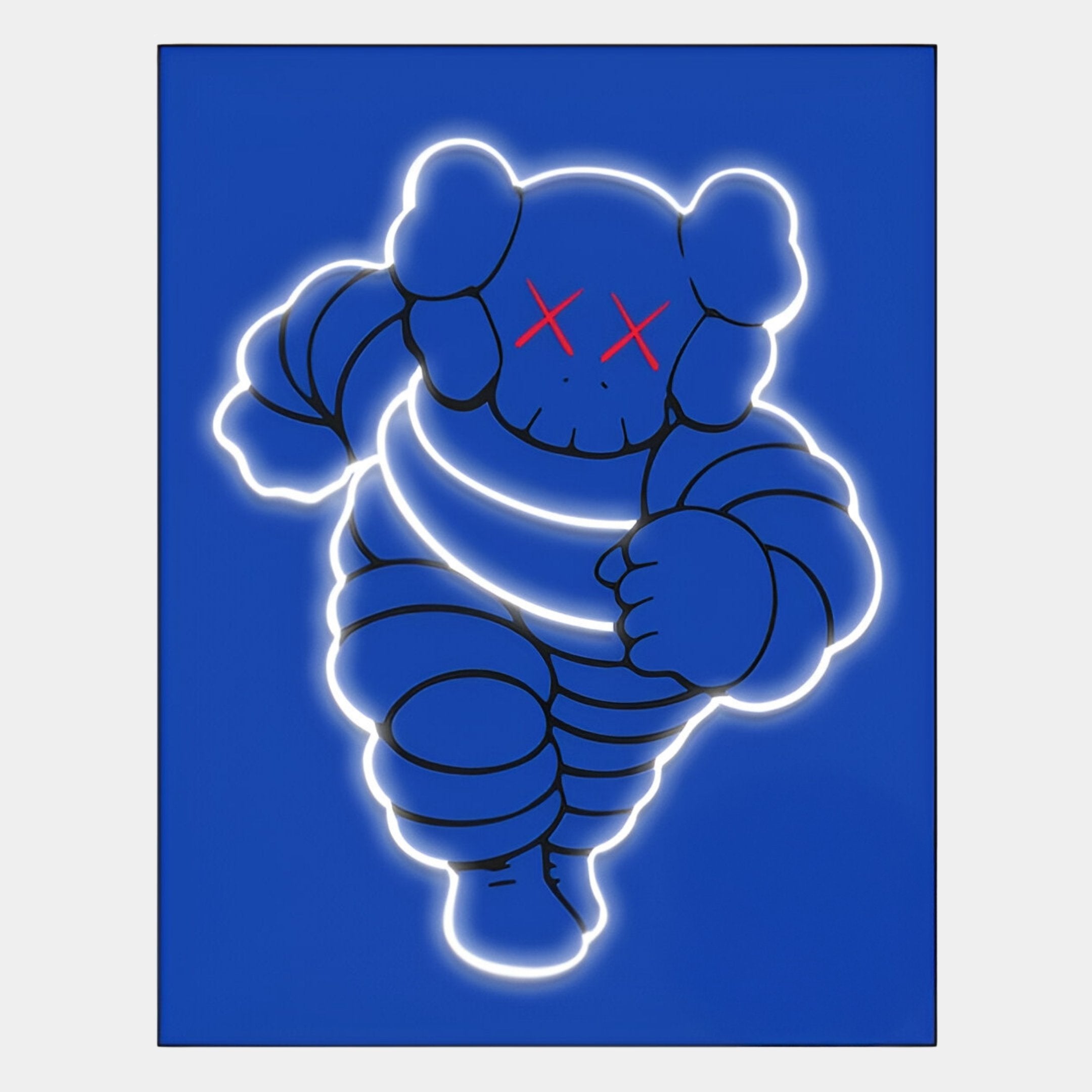 Kawsion Blue Neon Running Companion LED Wall Art