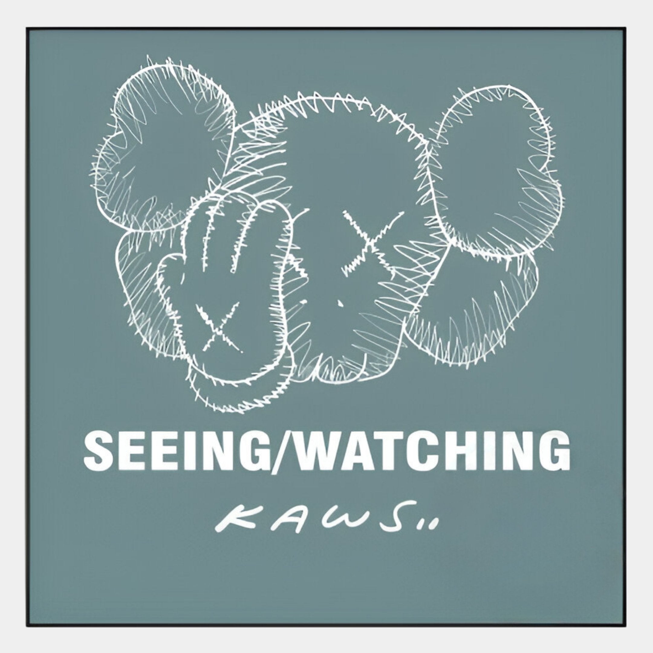 Kawsion Blue Sketch Seeing/Watching Wall Art