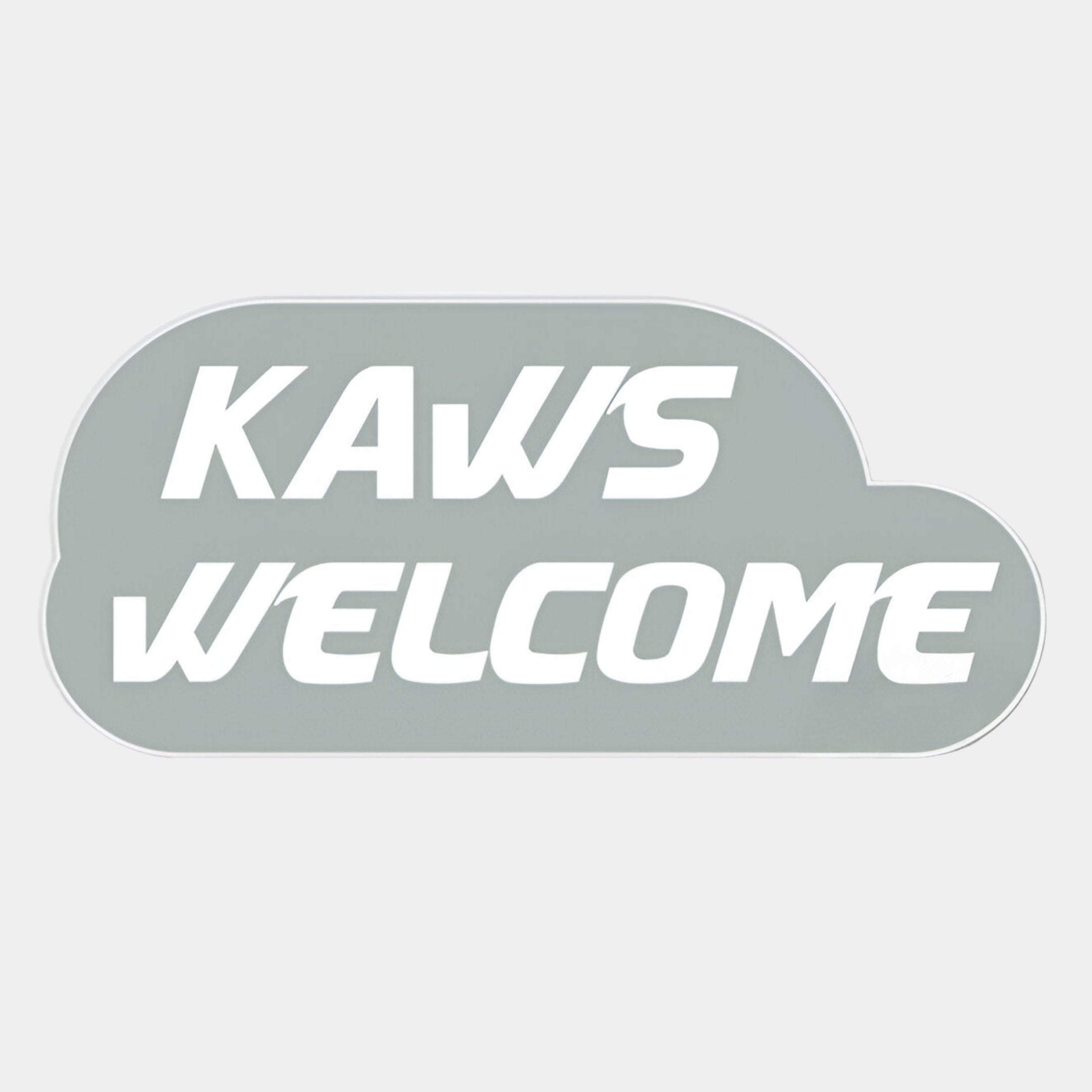 Kawsion Welcome Grey Sign Canvas Wall Art