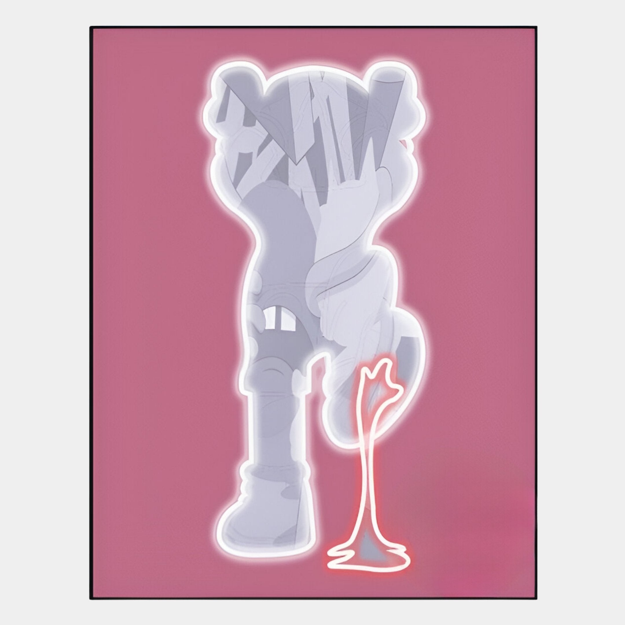 Kawsion Pink Neon Companion LED Wall Art