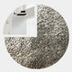Aurargent Quarter Layered Round Silver Mirror 3D Wall Art