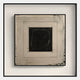 Nerava Central Frame Black & Cream Abstract Wall Art