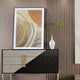 Curvara Golden Wave Texture Relief 3D Wall Art