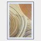 Curvara Golden Wave Texture Relief 3D Wall Art