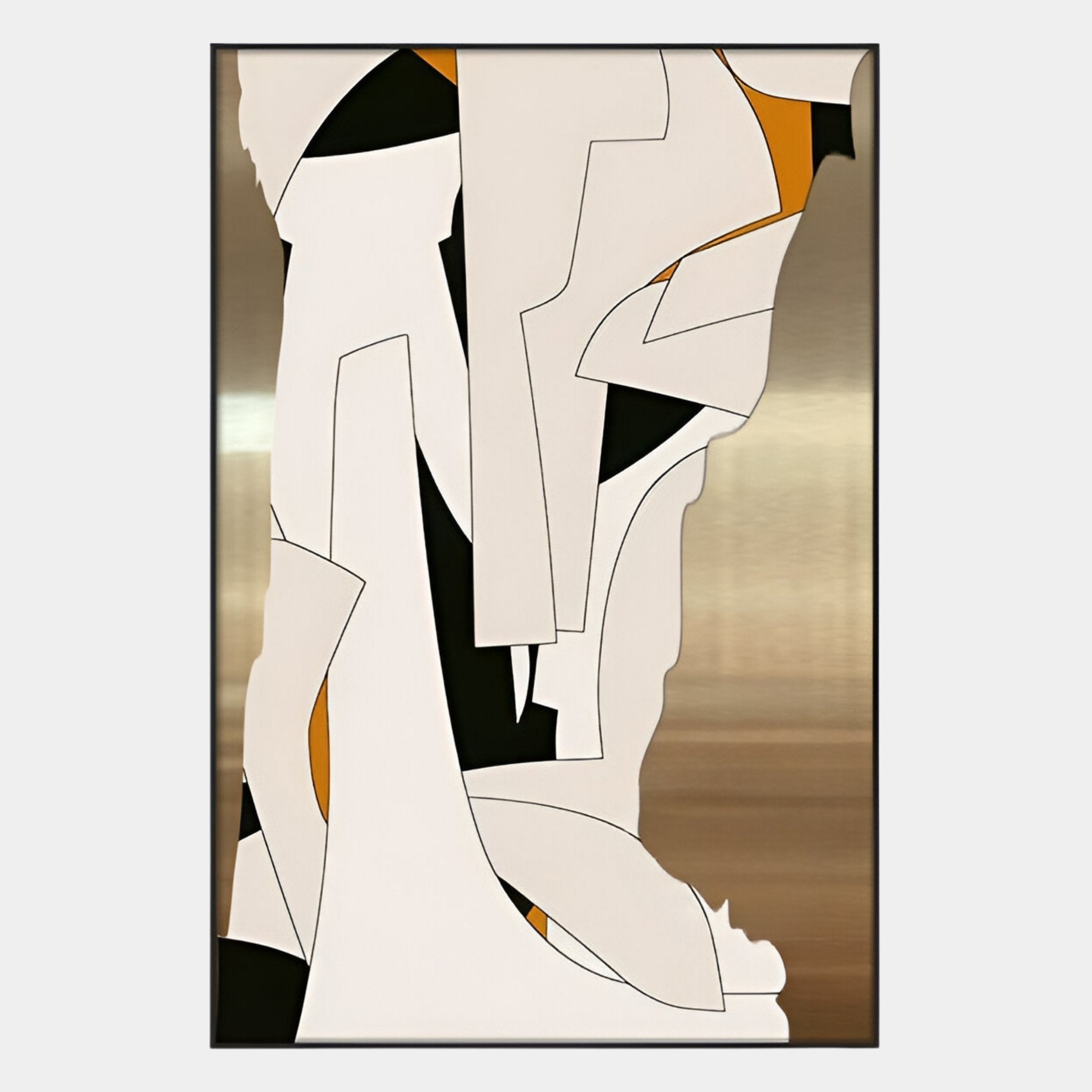 Aurista Ivory & Amber Layers Cotton Spray Wall Art