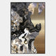 Aurista Marbled Gold Veil Abstract Cotton Spray Wall Art