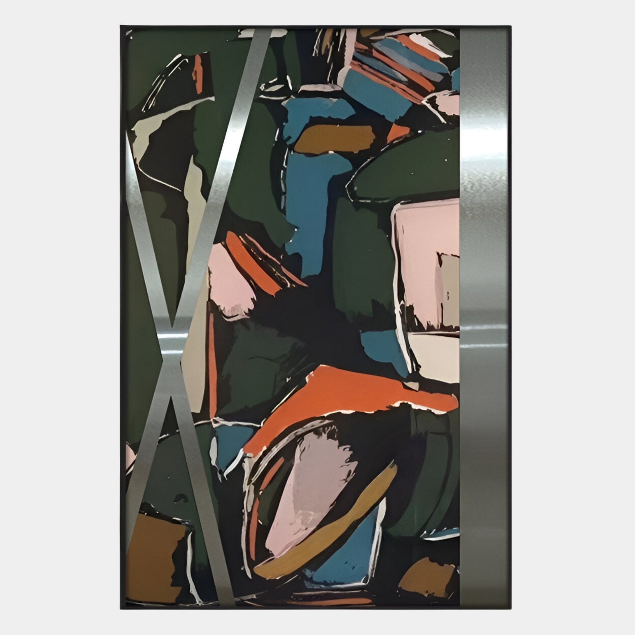 Aurista Multicolour Abstract Cotton Spray Wall Art