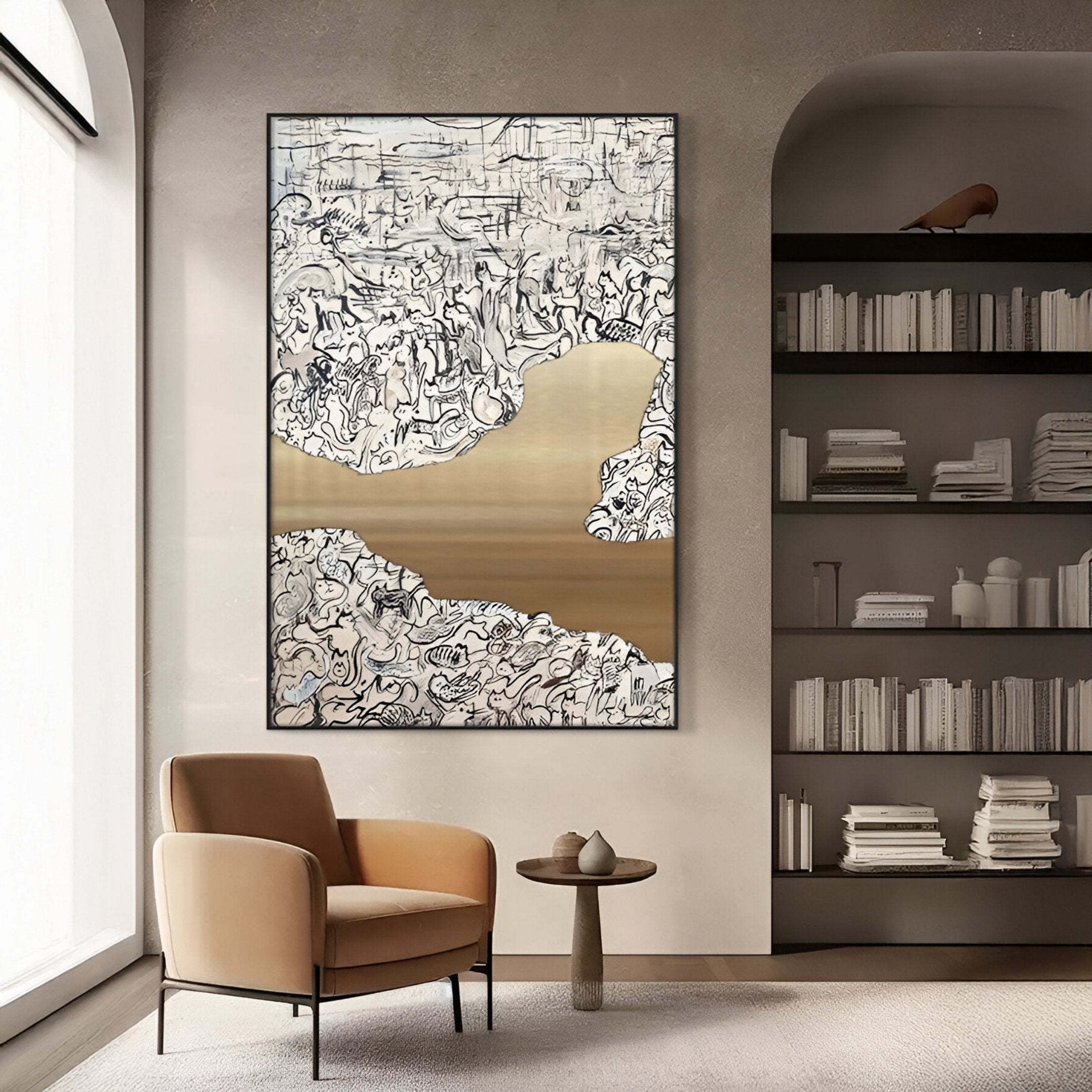 Aurista Figurative Abstract Cotton Spray Wall Art