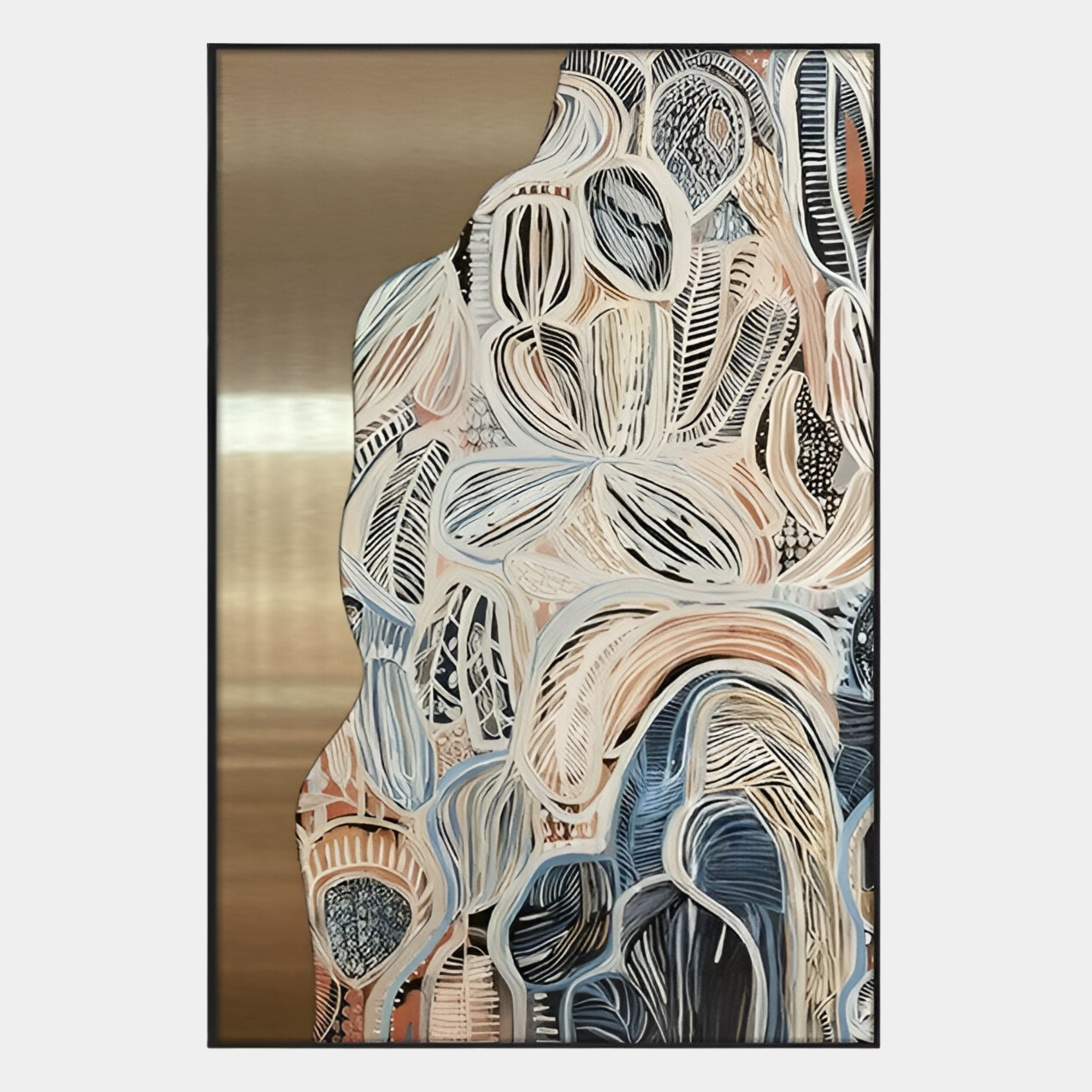 Aurista Botanical Flow Abstract Cotton Spray Wall Art