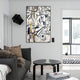 Aurista Gold Stripe Linear Abstract Cotton Spray Wall Art