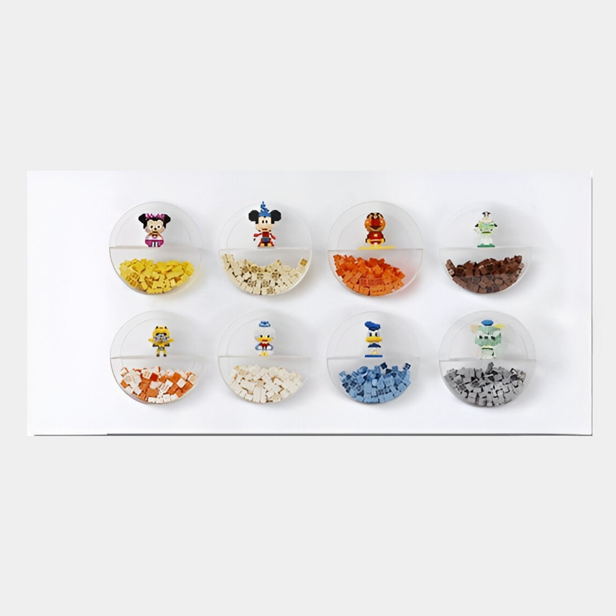 Blockform Disney 8-Character Pods Acrylic 3D Wall Art
