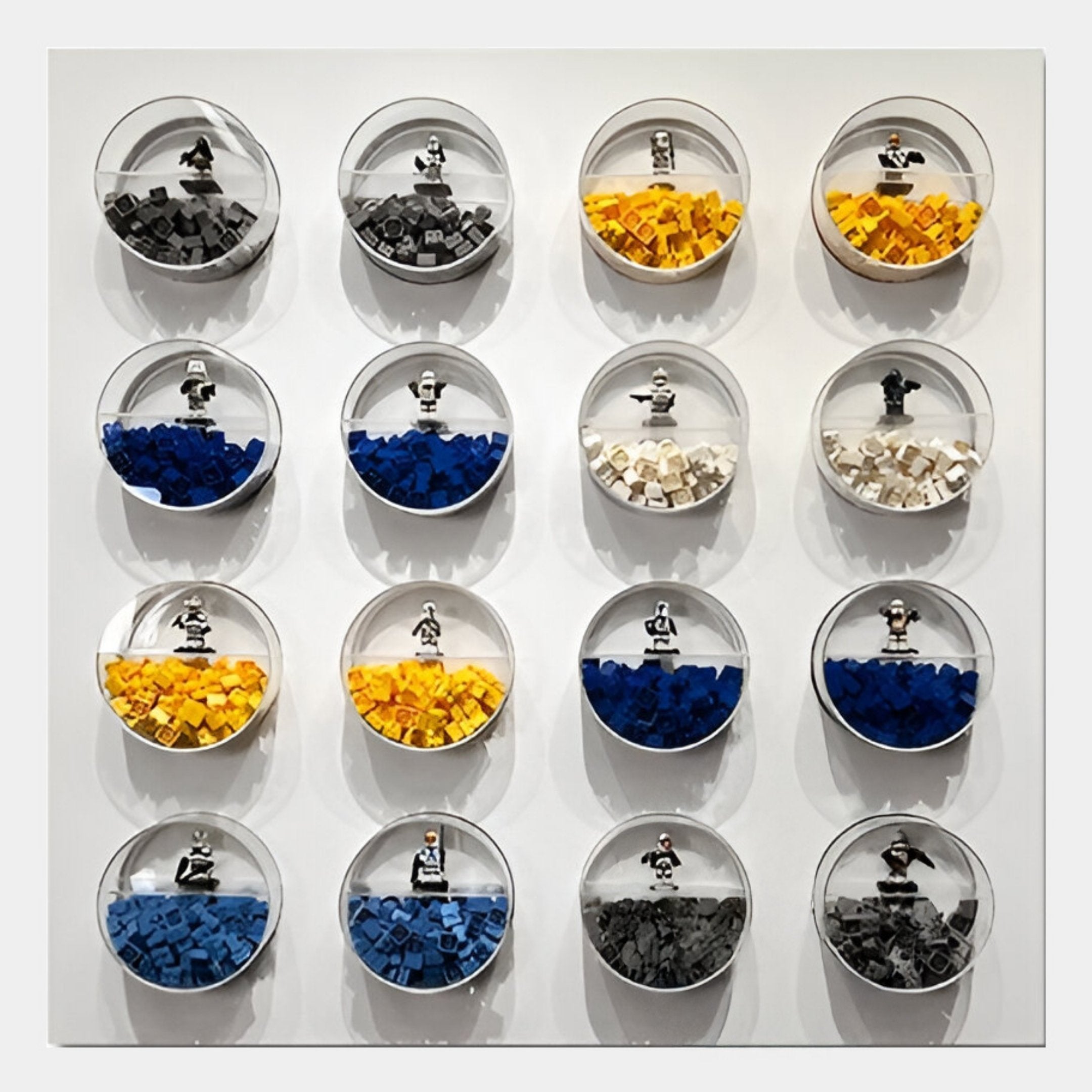 Blockform Star Wars 16-Character Pods Acrylic 3D Wall Art