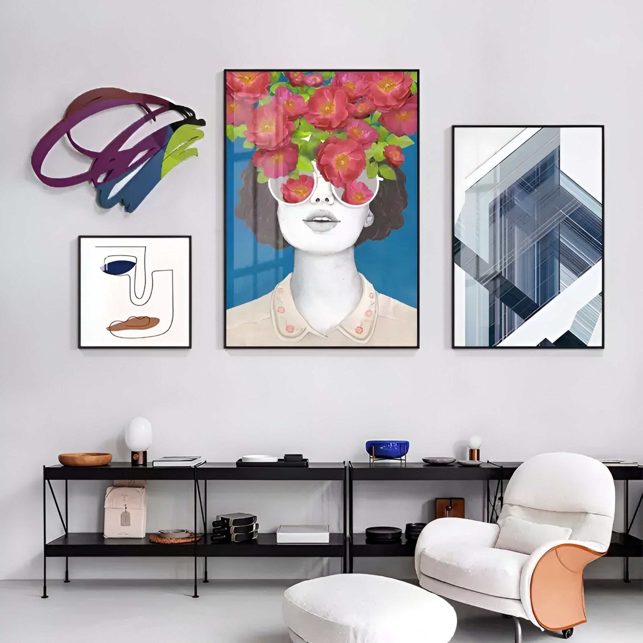 Cavoya Multiform Expression 4-Set Wall Art