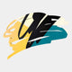 Add a modern touch to your space with the Cavoya Yellow & Teal Brushstroke Abstract Wall Art by Giant Sculptures, featuring bold yellow, black, cream, and teal strokes on a light gray background for a dynamic layered look.