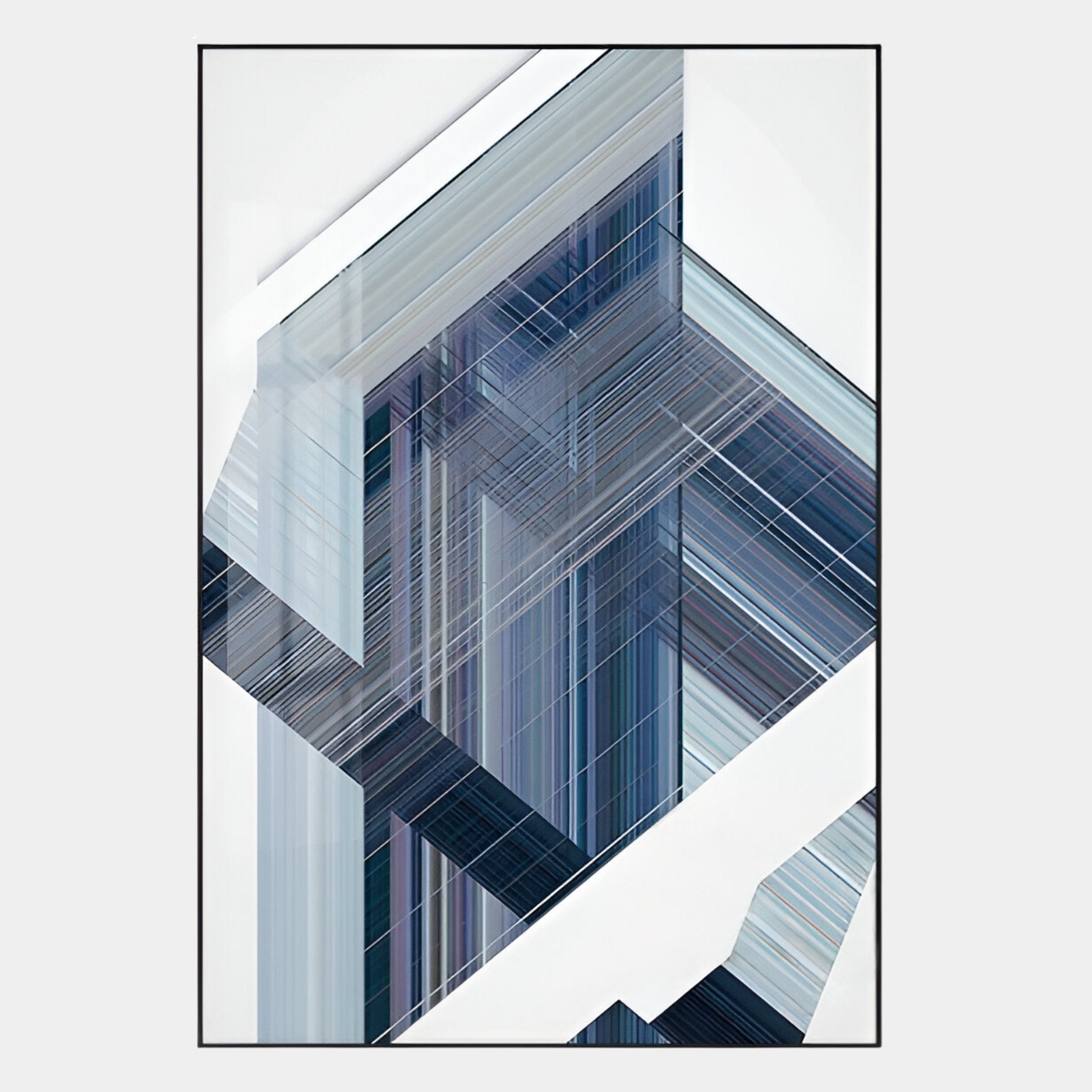 Cavoya Geometric Reflection Crystal Porcelain Wall Art