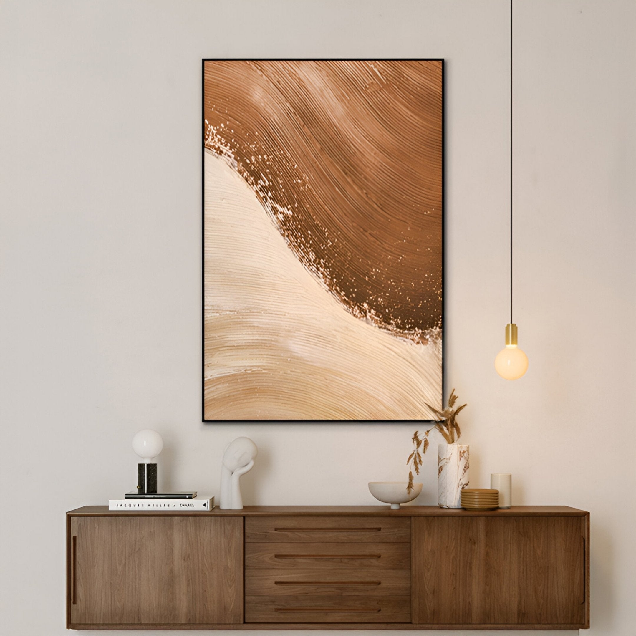 Terrayne I Hand-Painted Oil Canvas 3D Wall Art