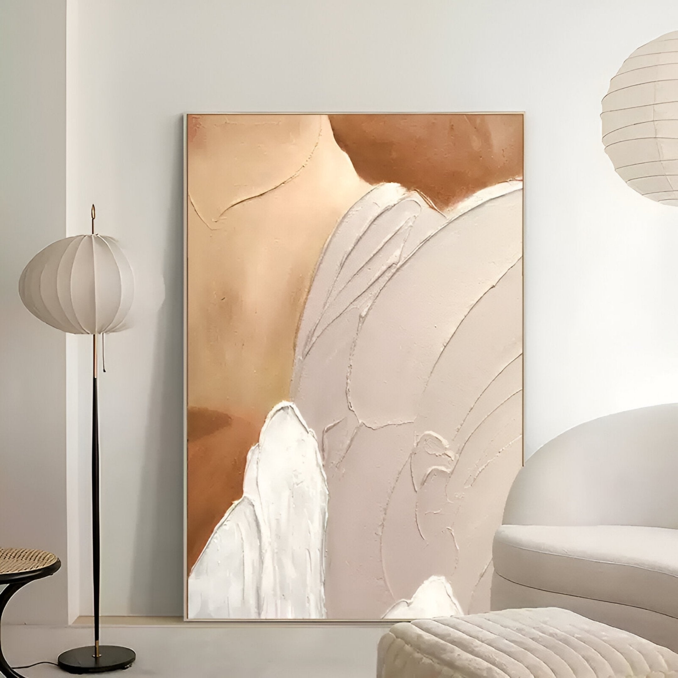 Terrayne II Hand-Painted Oil Canvas 3D Wall Art