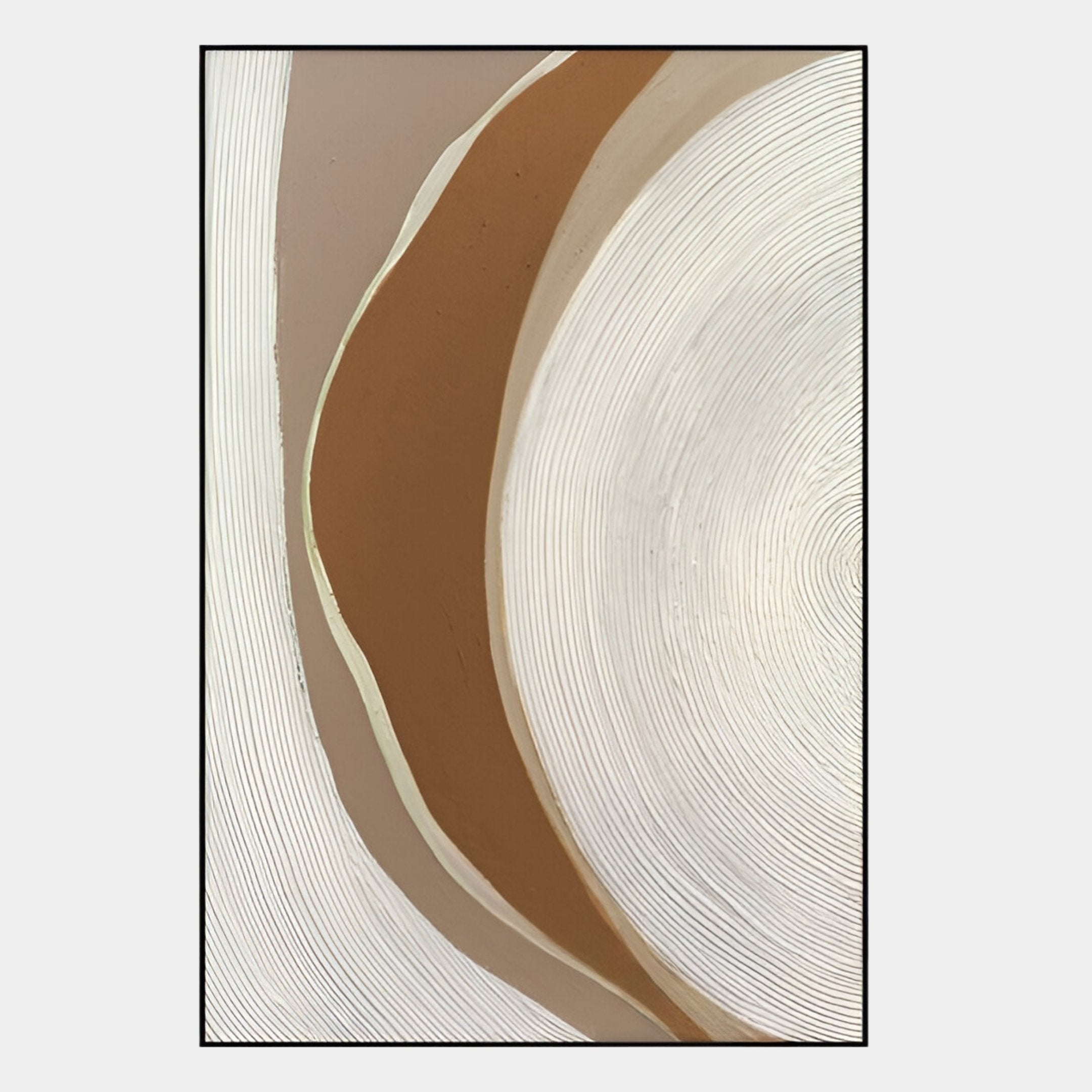 Terrayne IV Hand-Painted Oil Canvas 3D Wall Art