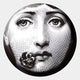 Lunoria Flower Face Round Wood Embossed Wall Art