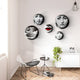 Lunoria Ornate Frame Face Round Wood Embossed Wall Art