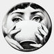 Lunoria Cup Face Round Wood Embossed Wall Art