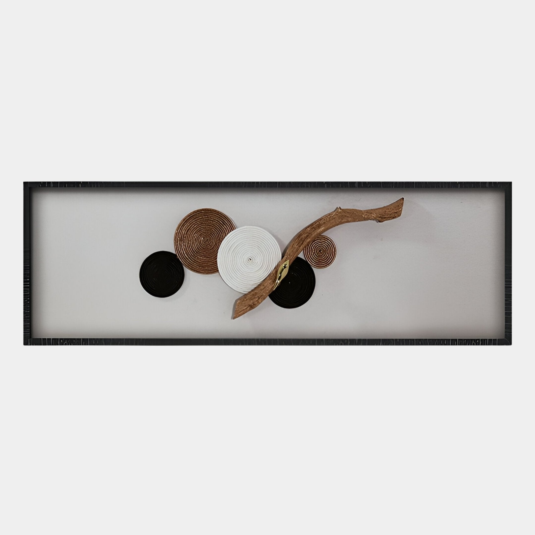 Erynoa Natural Branch & Woven Circle 3D Wall Art