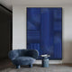 Linevo Blue Linear Geometry 3D Wall Art